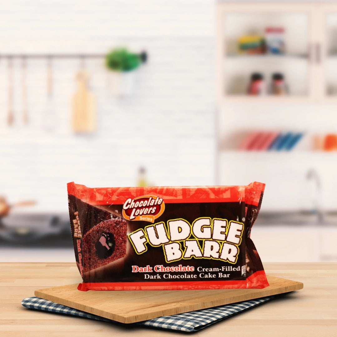 Fudgee Barr - Dark Chocolate Cream-Filled Cake Bar 10pc - 40g