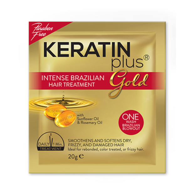 Keratin Plus Gold Intense Brazilian Hair Treatment