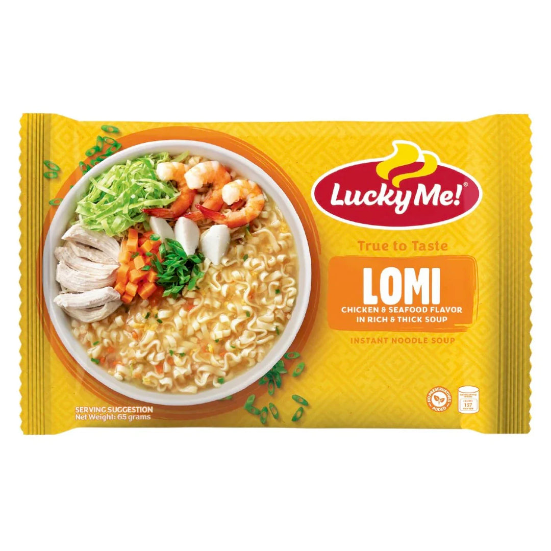 Lucky Me Instant Lomi Chicken & Seafood Flavor - 62g