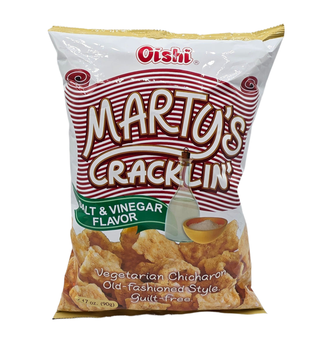 Oishi Marty's Cracklin' Salt & Vinegar Flavor - 90g