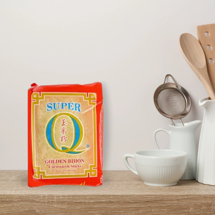 Super Q  - Golden Bihon Cornstarch Sticks - 16oz