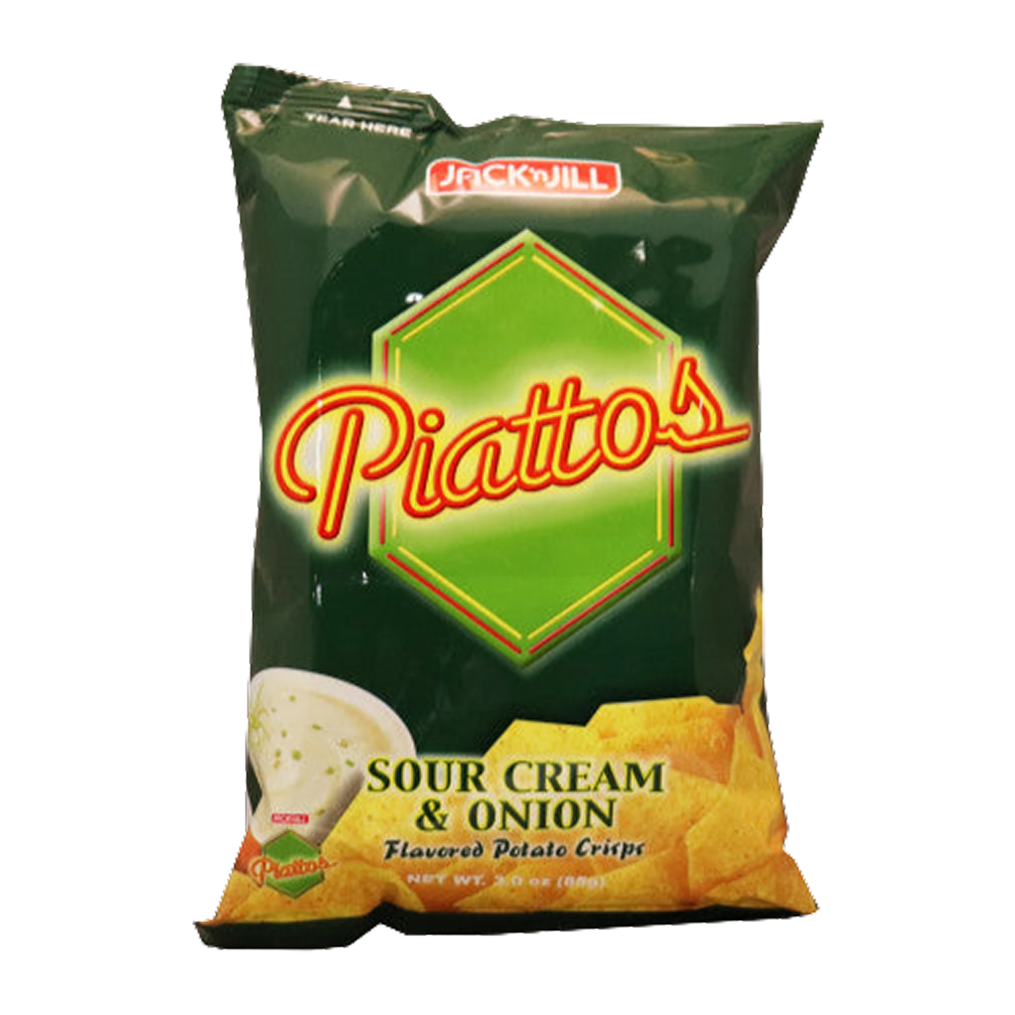 Jack 'n Jill - Piattos Sour Cream & Onion Flavored Potato Crisps