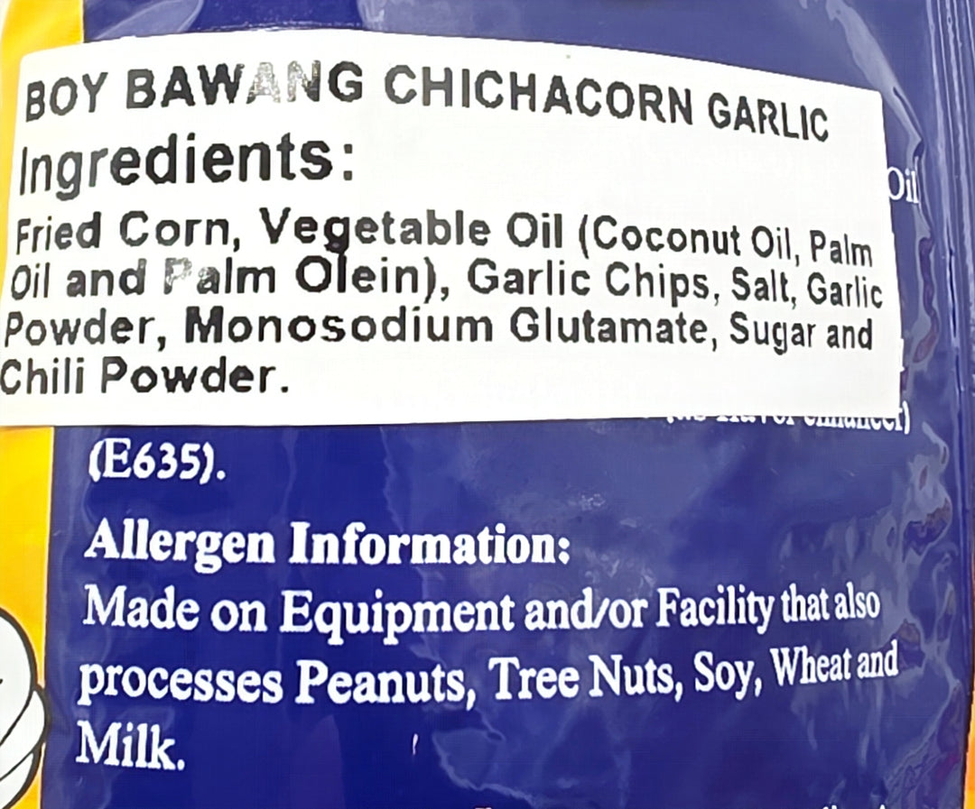 Boy Bawang Chichacorn Garlic Flavor - 100g