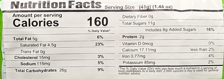 Fudgee Barr Macapuno Cream-Filled Macapuno Cake Bar - 10x39