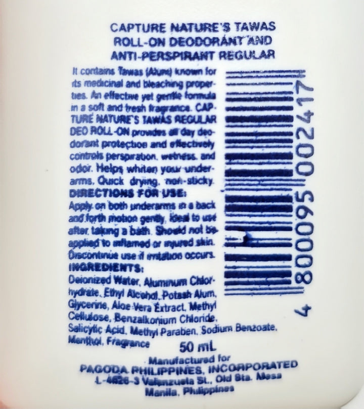 Nature's Tawas Deodorant (Regular) - 50ml