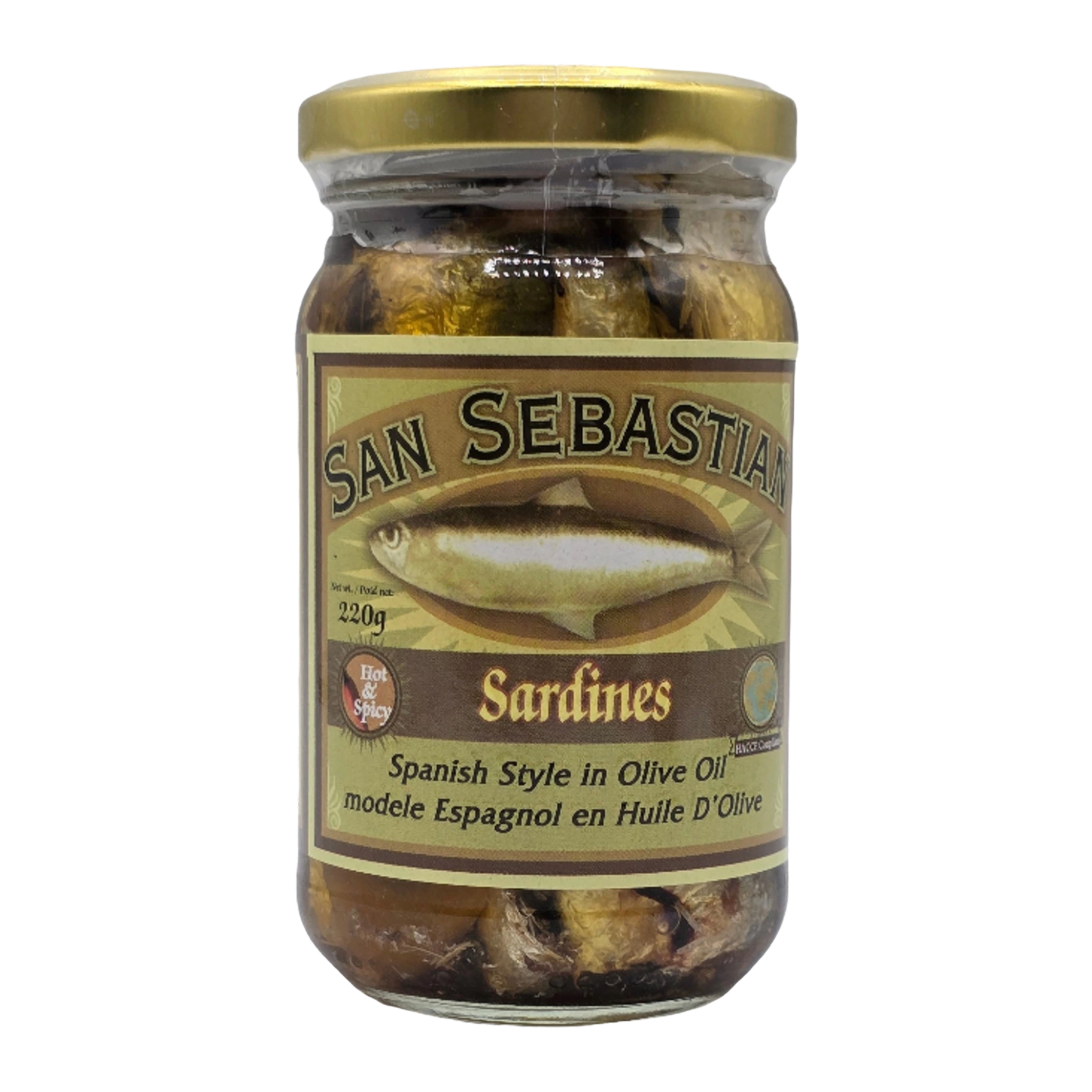 San Sebastian Sardines Spanish Style in Olive Oil Hot & Spicy