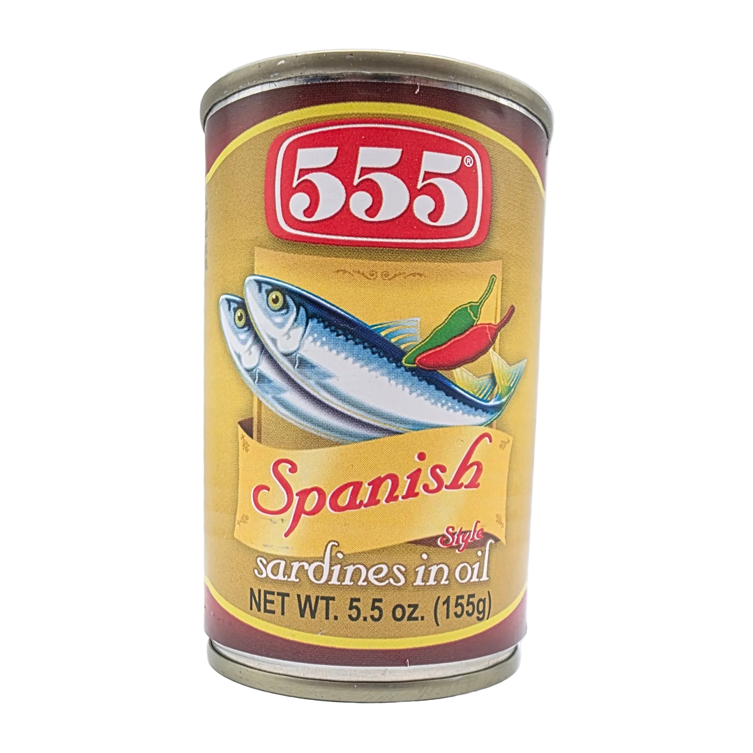 555 Spanish Style in Sardines in Oil - 5.5oz