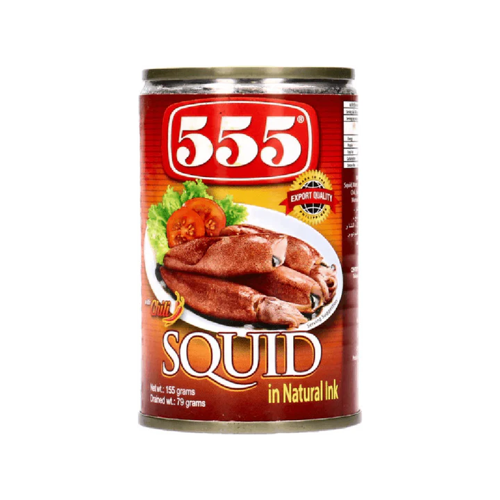 555 Squid in Natural Ink with Chili  - 5.5oz