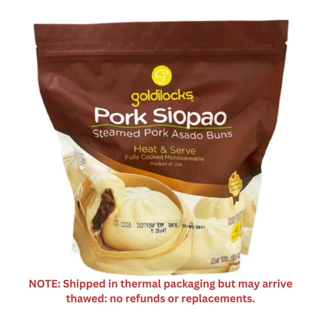 Goldilocks Pork Siopao Steamed Pork Asado Buns - 4 BUNS