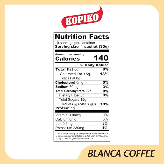 Kopiko - Blanca Creamy Coffee Mix 10 Pack - 30g