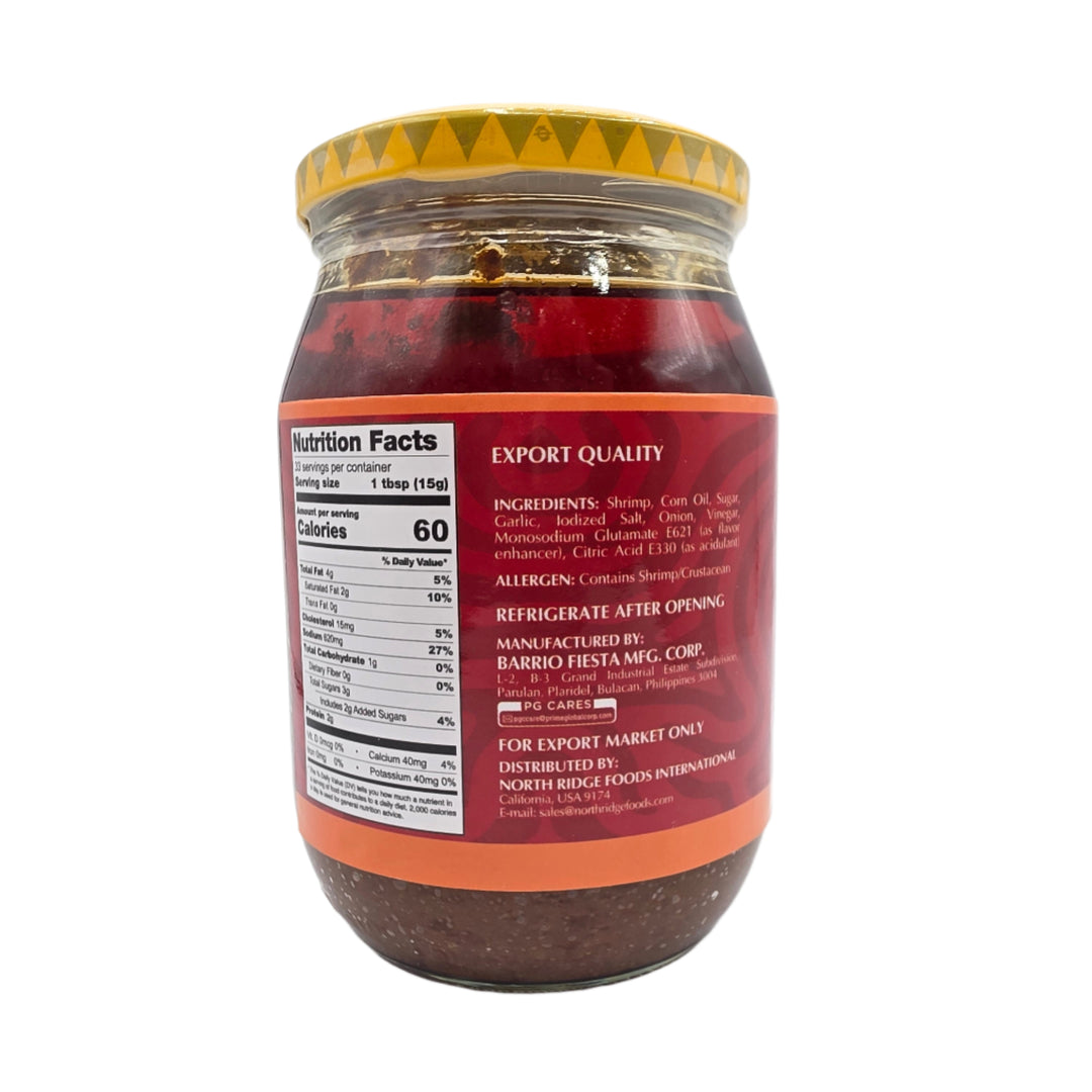 Barrio Fiesta Bagoong Hipon Sauteed Shrimp Paste Sweet