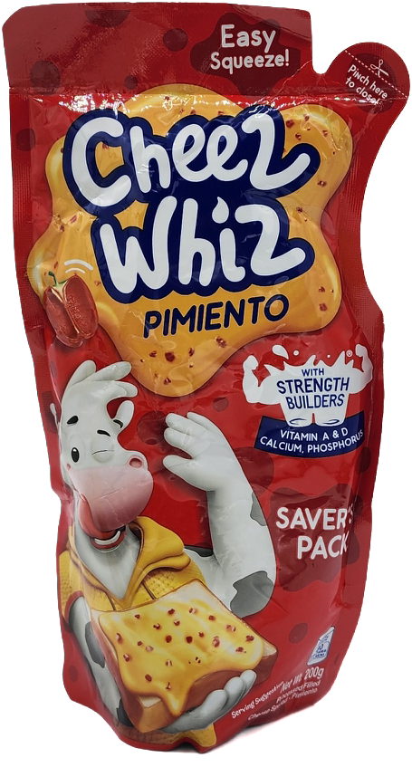 Kraft Cheez Whiz Pimiento Easy Squeeze! 200g