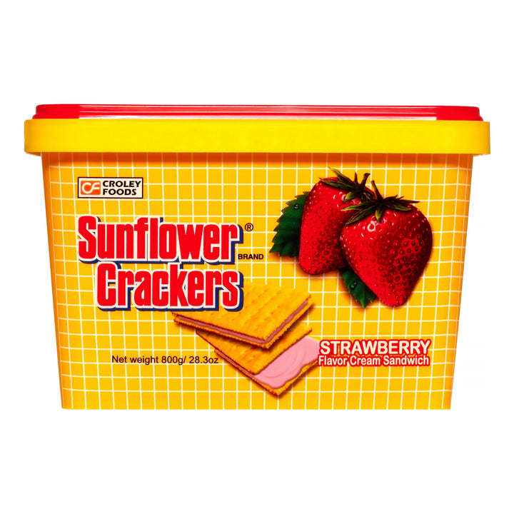 Croley Foods Sunflowers Strawberry Crackers - 28.3 oz