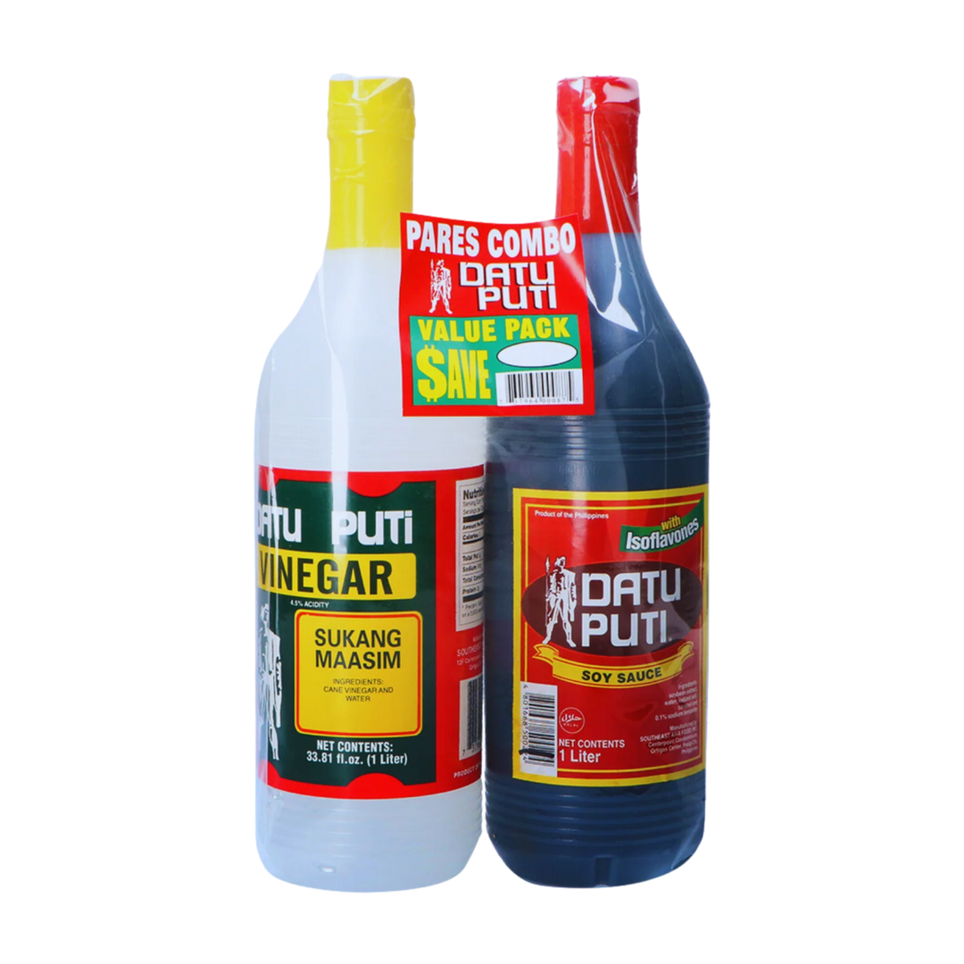 Datu Puti Soy Sauce & Vinegar Value Pack - 1L