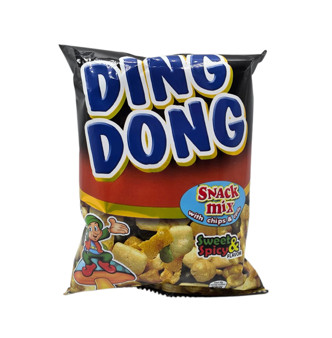 Ding Dong Snack Mix  w/ Chips & Curls Sweet & Spicy (Black) - 100g