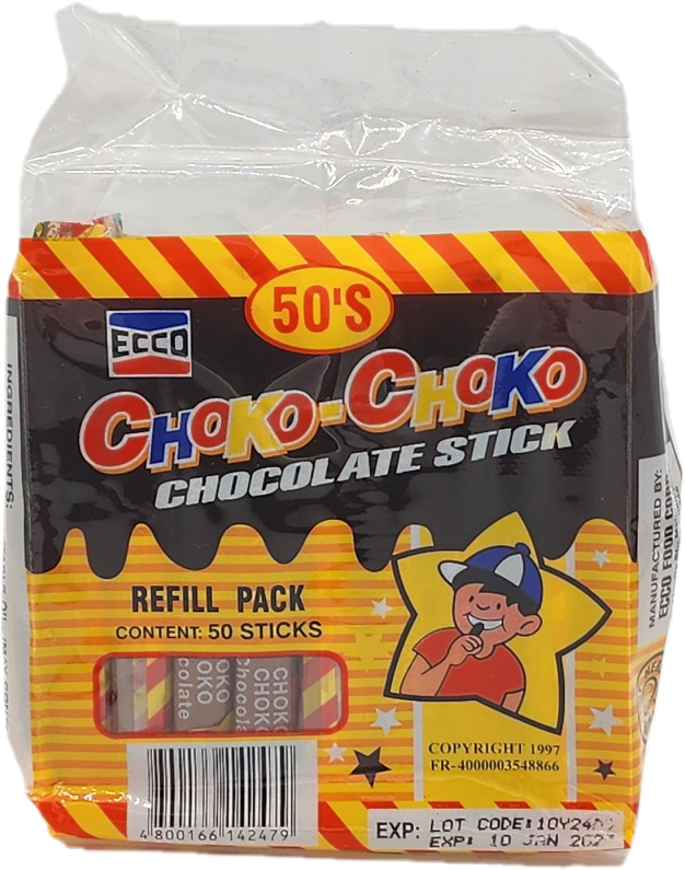 Ecco Choko-Choko Chocolate Stick - 50 pcs pack