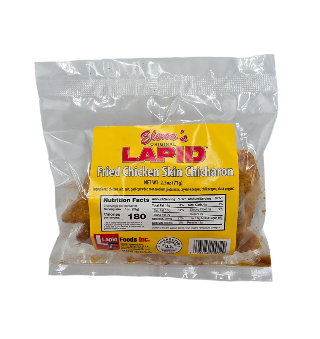 Elena's Original Lapid Fried Chicken Skin - 2.5oz