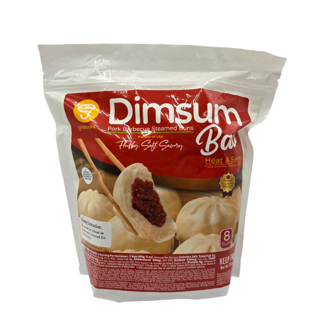 Goldilocks Dimsum Bao Pork Steamed Buns (8pcs) - 24oz
