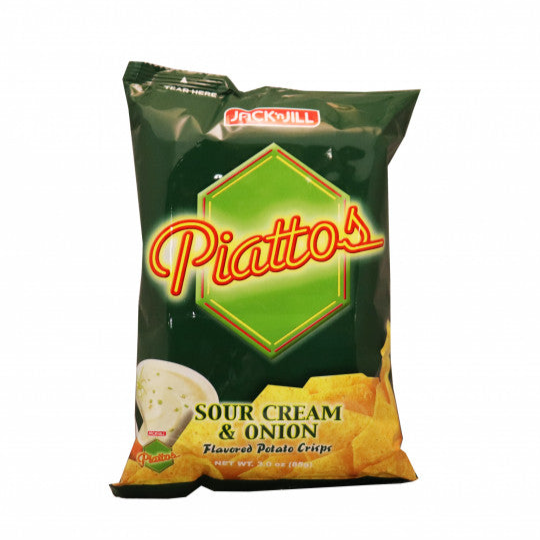 Jack 'n Jill - Piattos Sour Cream & Onion Flavored Potato Crisps - 3oz