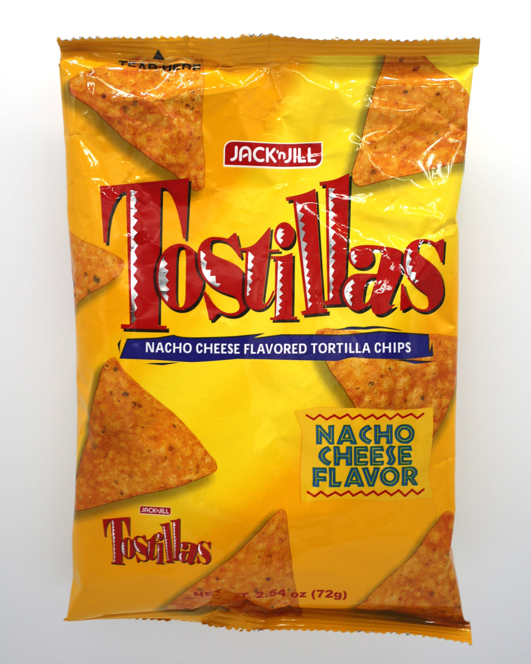 Jack 'n Jill Tostillas Nacho Cheese Flavored - 72g