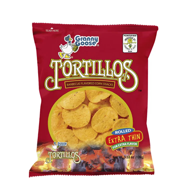 Jack 'n Jill Granny Goose Tortillos BBQ Flavored Corn Snacks - 100g