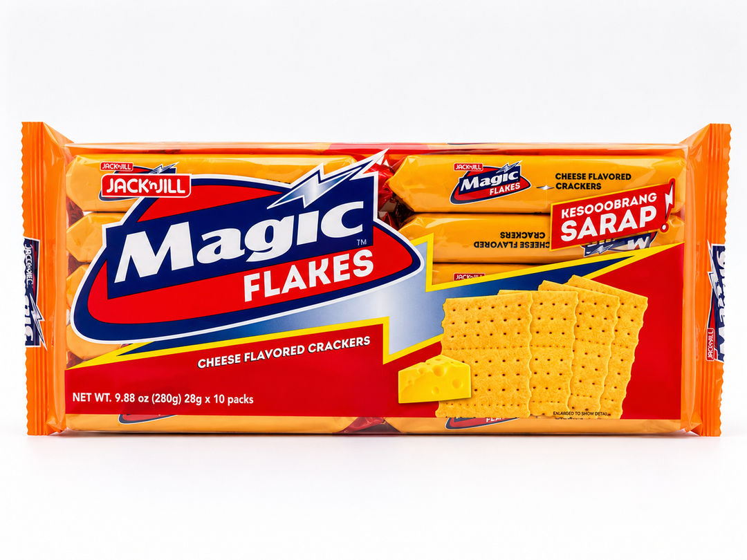 Jack 'n Jill Magic Flakes Cheese Flavored Crackers - 28gx10 - 280g