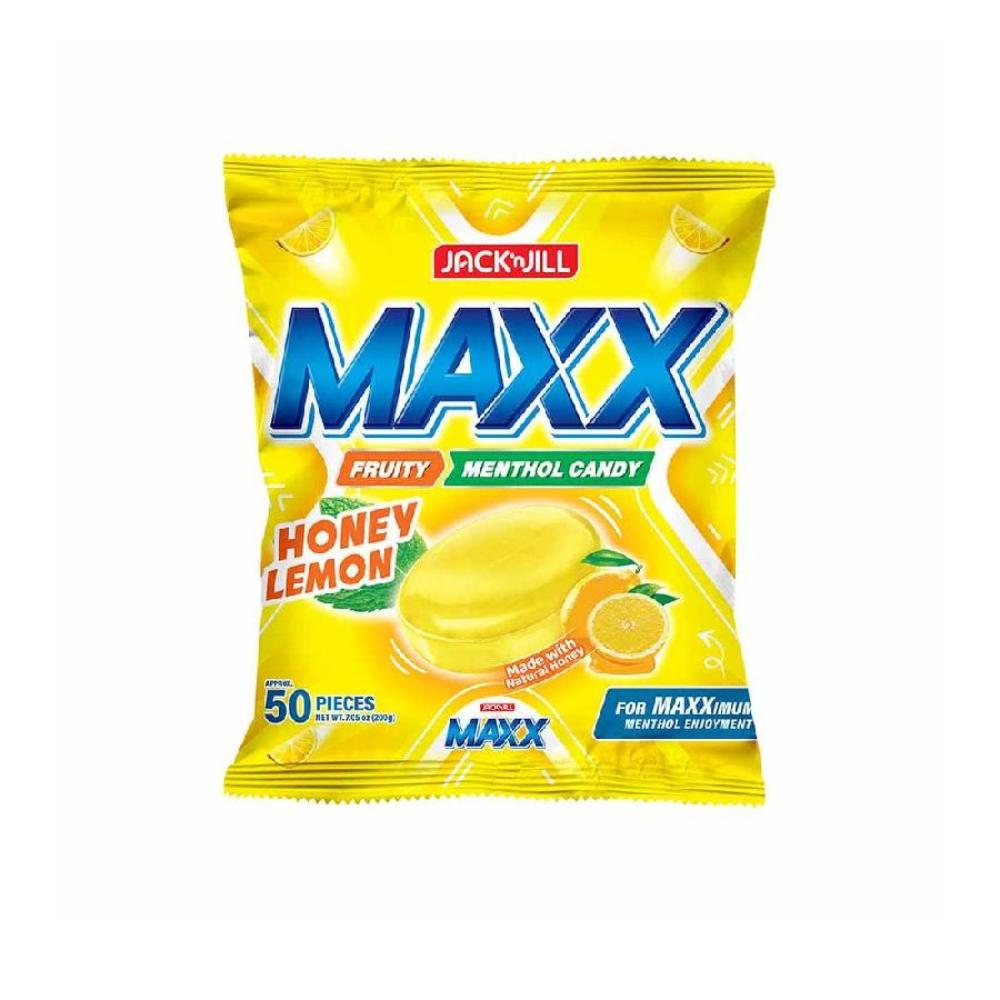 Jack 'n Jill Maxx Fruity Menthol Candy Honey Lemon Flavor (50pcs) - 200g