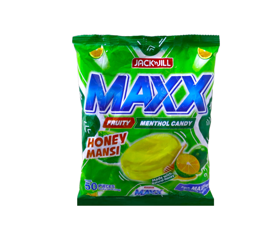 Jack 'n Jill Maxx Fruity Menthol Candy Honey Mansi Flavor (50pcs) - 200g