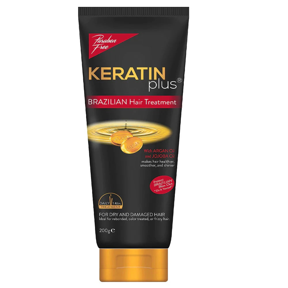 Keratin Plus Brazilian Hair Treatment w/ Argan & Jojoba Oil - 200g