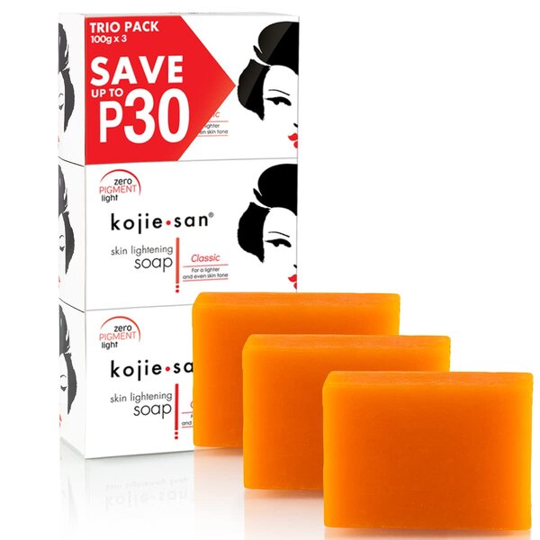 Kojie San Skin Lightening Soap (Trio Pack) 100gx3 - 300g
