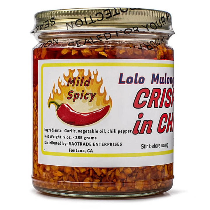 Lolo Mulong's Crispy Garlic in Chili Oil Hot Spicy - 9oz