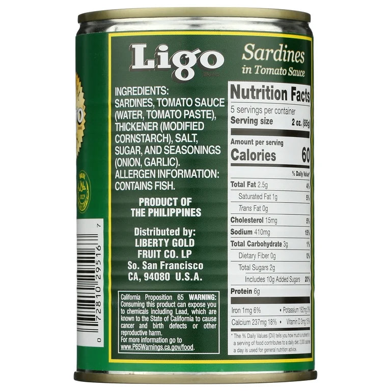 Ligo Sardines in Tomato Sauce - 155g