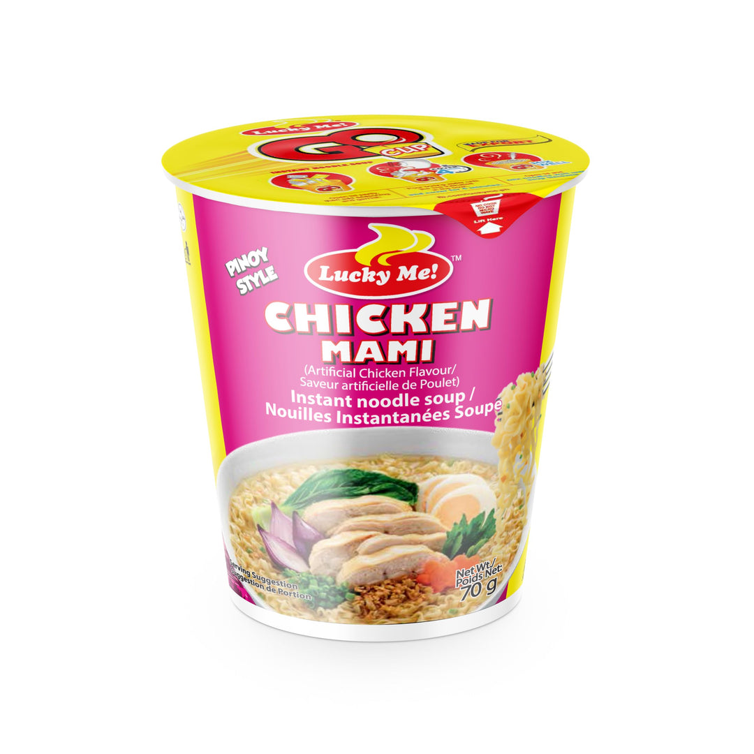 Lucky Me Chicken Mami Instant Oriental Noodle Soup (Artificial Flavor) - 70g