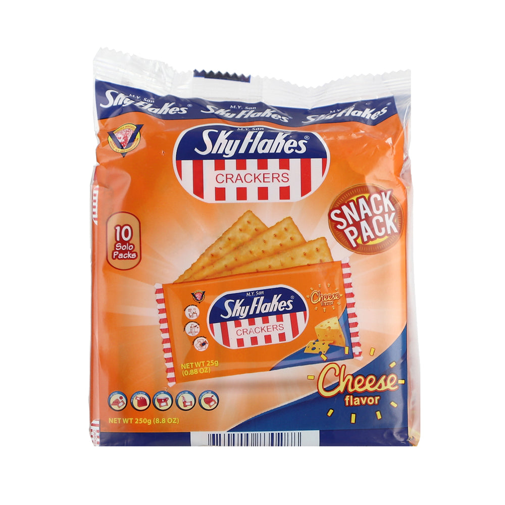 M.Y. San SkyFlakes Crackers Snack Pack Cheese Flavor 25g x 10 - 250g