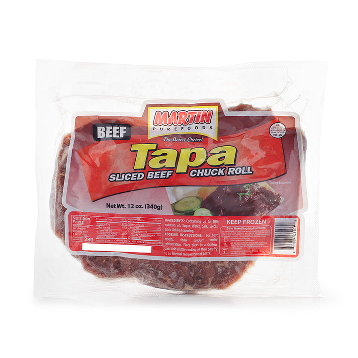 Martin Purefoods Beef Tapa Sliced Beef Chuck Roll - 12 oz