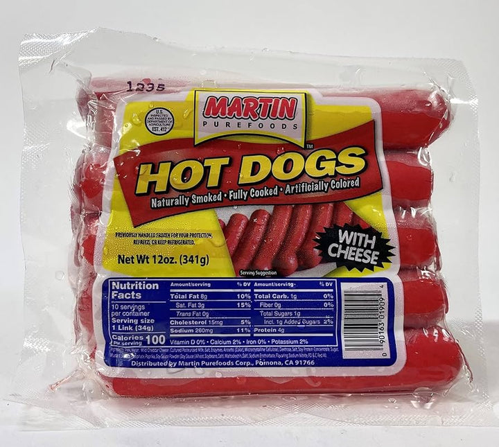 Martin Purefoods Hotdogs w/ Cheese - 12oz (READ PRODUCT DESCRIPTION)