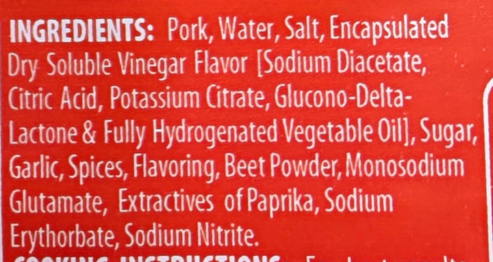 Martin Purefoods Pork Skinless Cured Vigan Brand Longanisa - 16oz