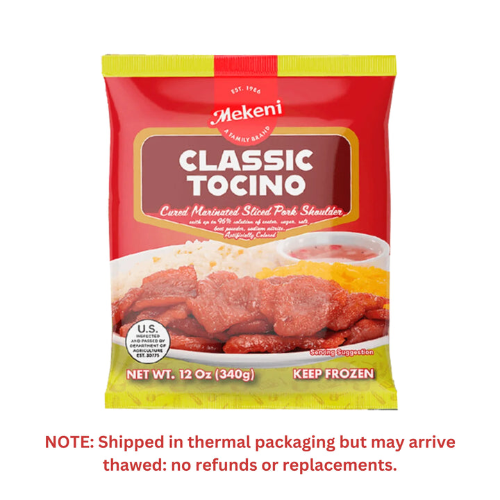 Mekeni Classic Tocino Cure Marinated Sliced Pork Shoulder - 340g