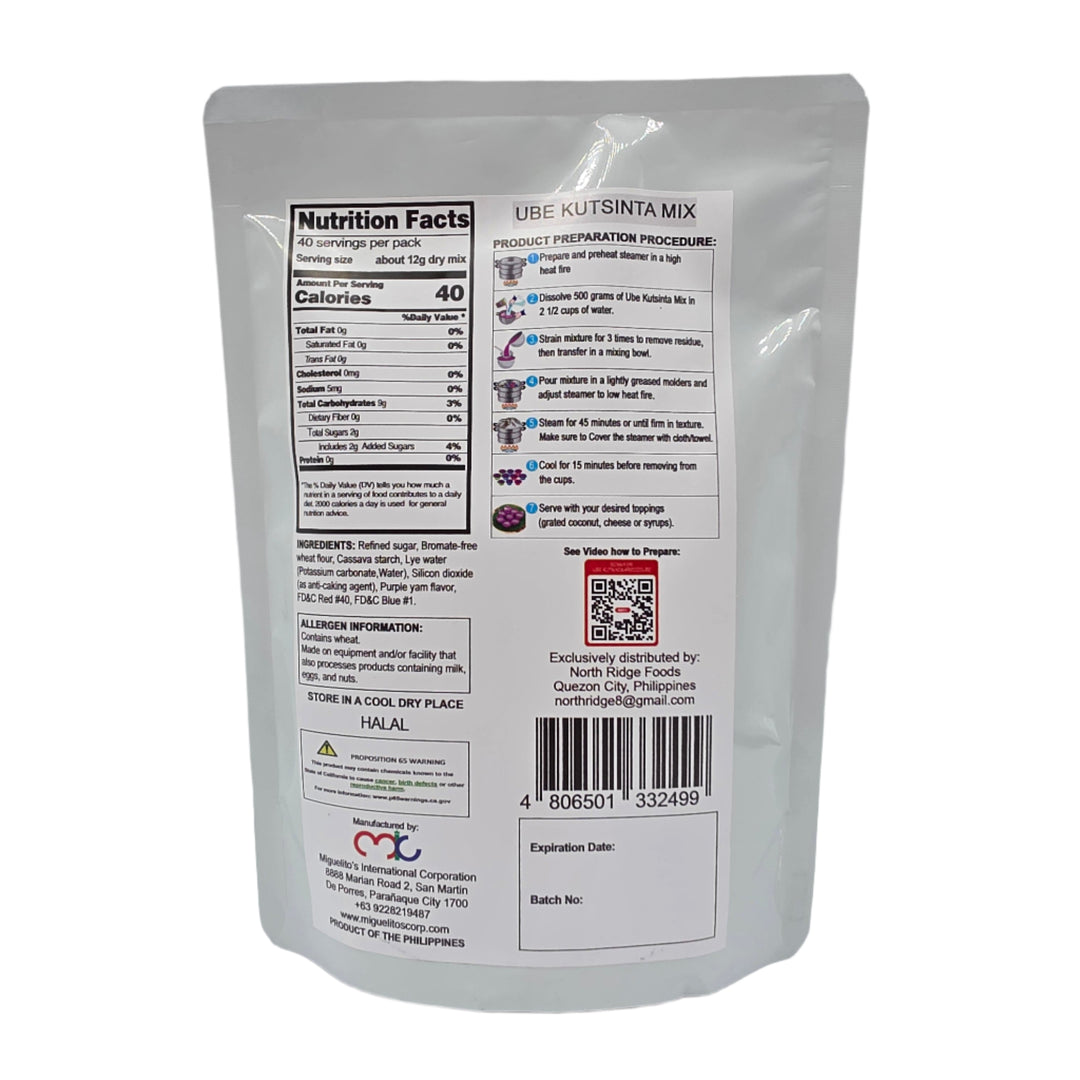 Miguelitos Ube Kutsinta Mix - 500g