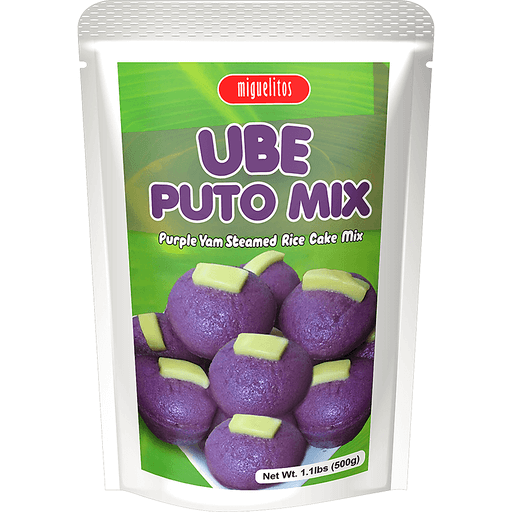 Miguelitos Ube Puto Mix Purple Yam Steamed Rice Cake Mix - 500g