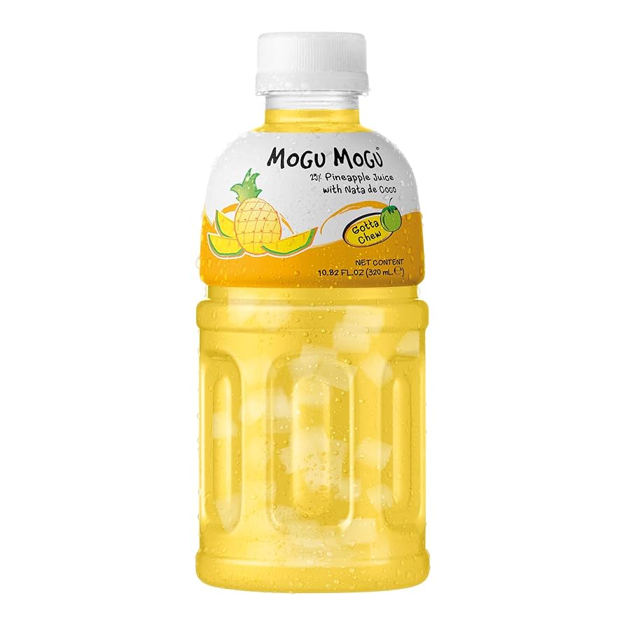 Mogu Mogu Pineapple Juice w/ Nata de Coco - 320mL
