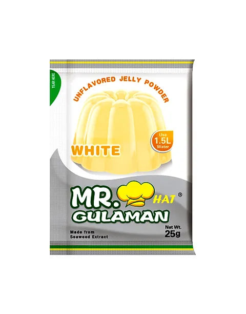 Mr. Hat Gulaman (WHITE) Unflavored Jelly Powder - 25g