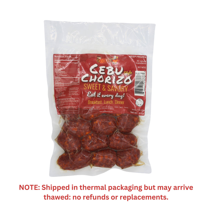 Godinez316 - Cebu Style Chorizo Sweet & Savory - 16oz