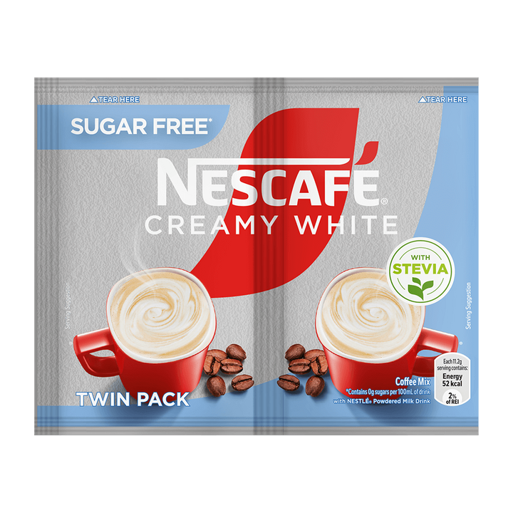 Nescafe Creamy White Coffee with Sugar Free - 20 Twin Packs