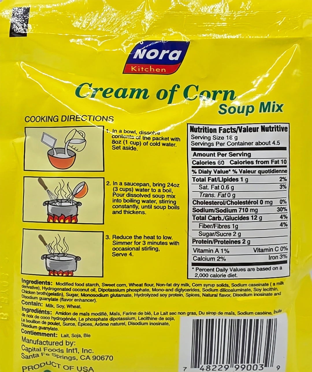 Nora Kitchen Cream of Corn Soup Mix - 80g