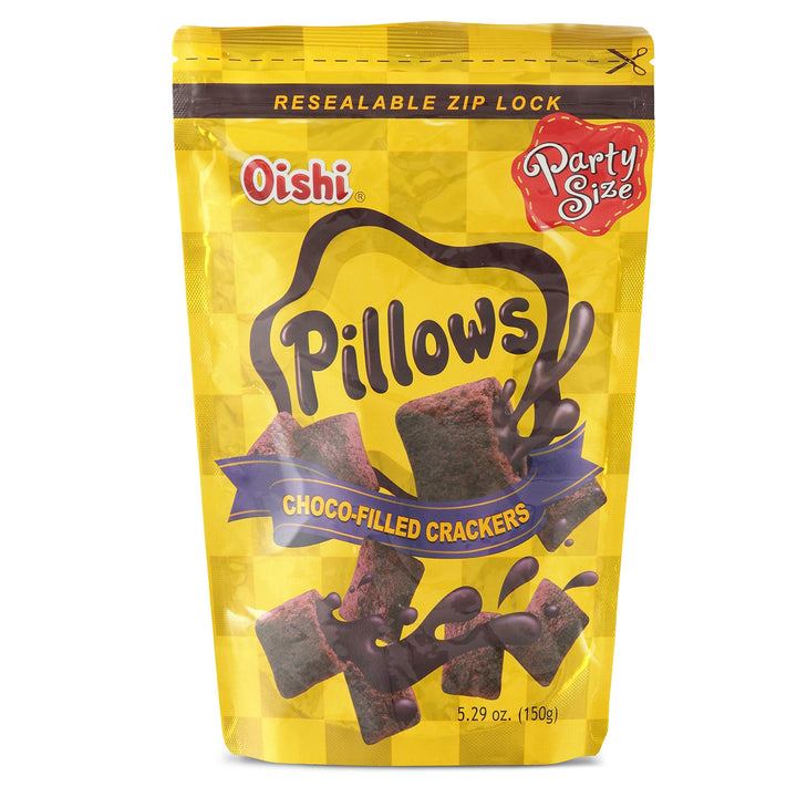 Oishi - Pillows Choco-Filled Crackers Party Size - 150g