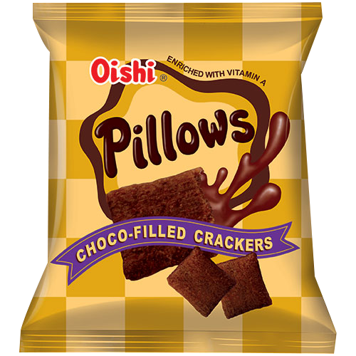 Oishi - Pillows Choco-Filled Crackers Party Size - 150g