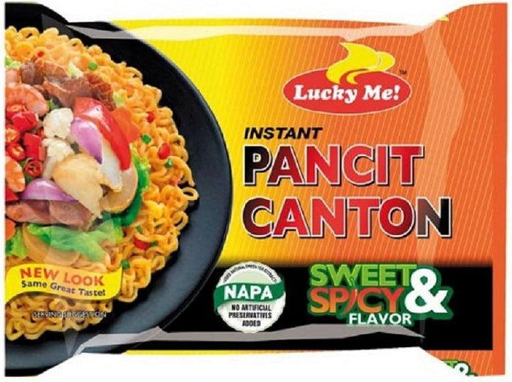 Lucky Me Pancit Canton Sweet & Spicy Flavor - 2.12 oz