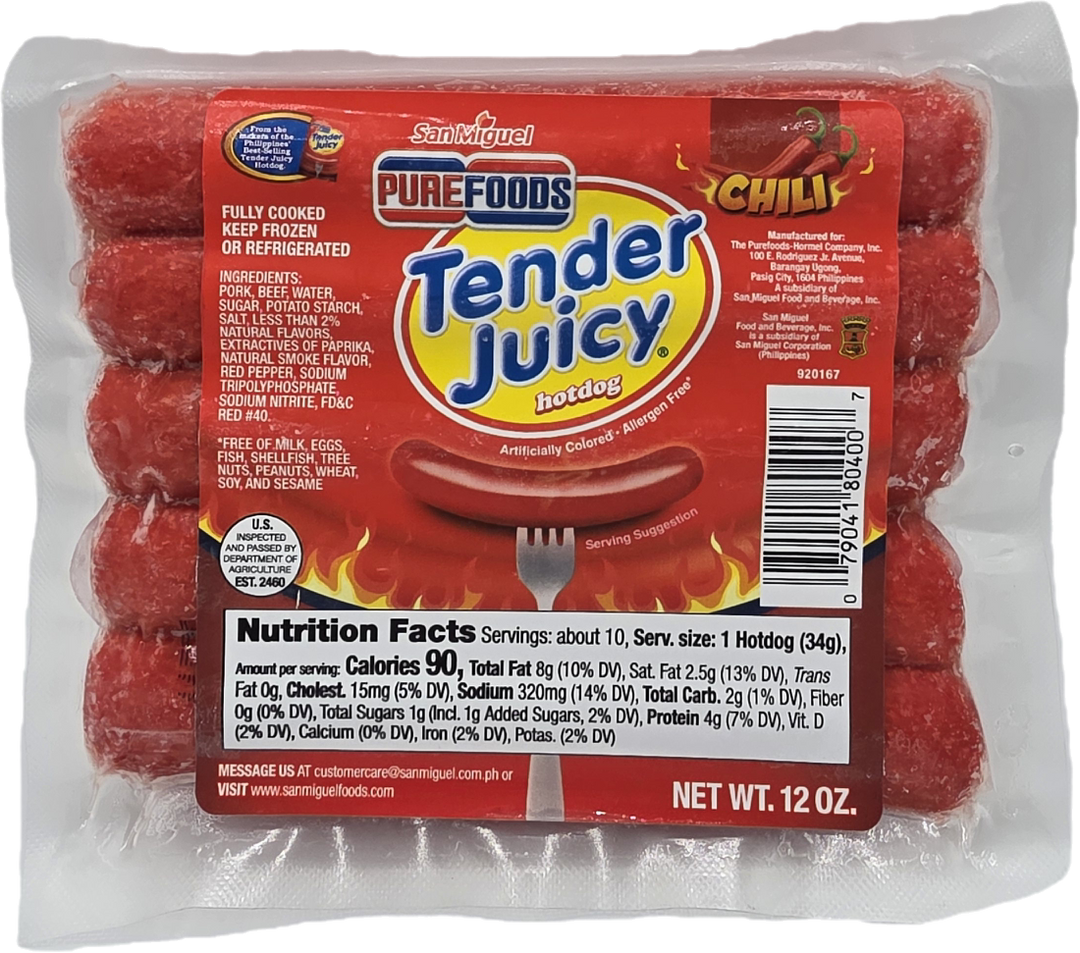 Purefoods Tender Juicy Hotdog Chili - 12 oz