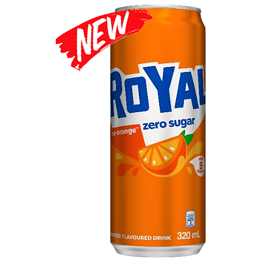 Royal Tru Orange Zero Sugar - 330mL